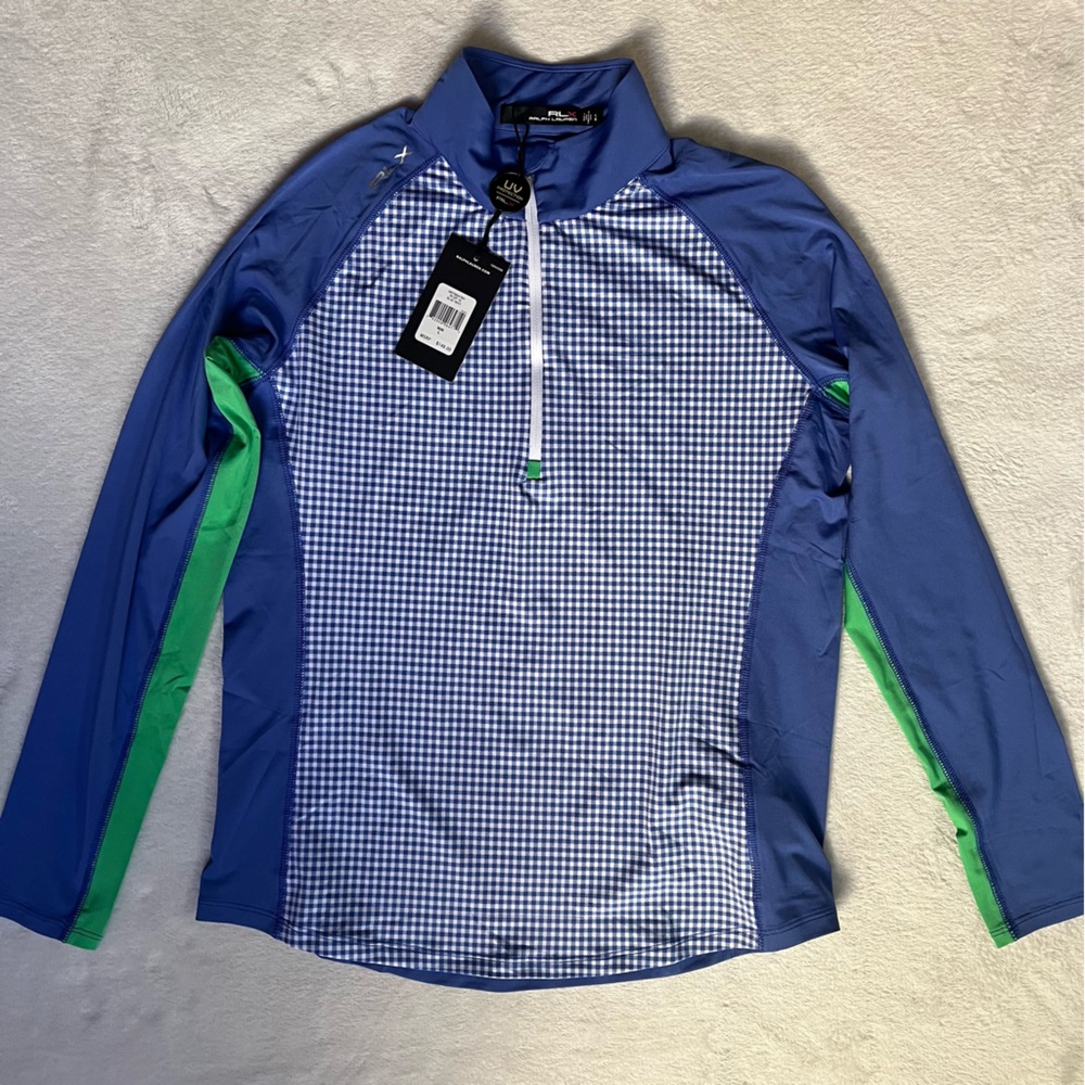 Ralph Lauren RXL Stretch Interlock Quarter-Zip Mockneck